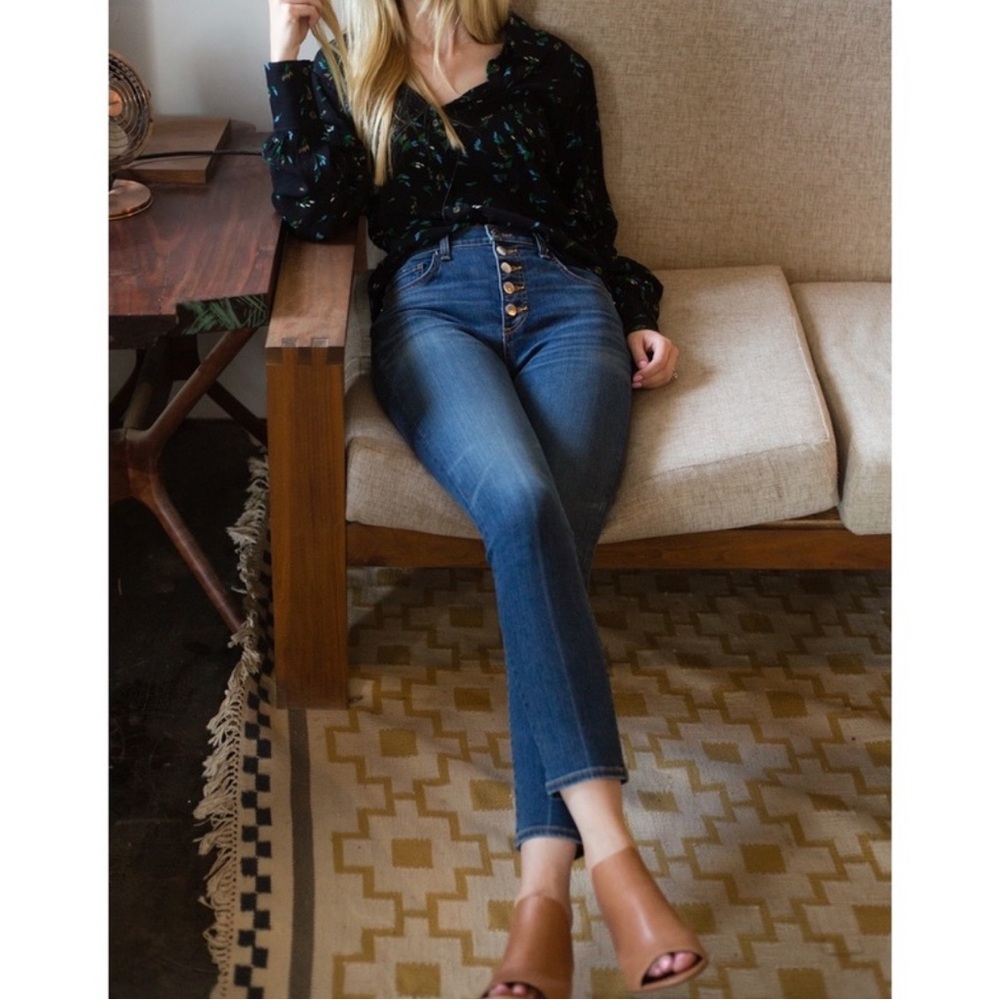 Veronica Beard Debbie High Rise Skinny Jean Nantucket Wash Size 25